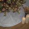 imageHGTV Home Collection Quilted Velvet Tree Skirt Silver 60in