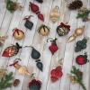 imageHGTV Home Collection Set of 24 Holiday Romance Ornaments Red 9in