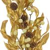 imageNational Tree Company HGTV Home Collection Artificial Christmas Plants Spray Decoration Flexible Stem Decorated with Gold Laurels Berry Clusters Pine Cones Pack of 2 24 Inches