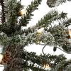 imageHGTV Home Collection PreLit Snowy Quinn Valley Snowy Pinecone Tree Green with Clear Incandescent Lights Plug in 3ft