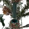 imageHGTV Home Collection PreLit Snowy Quinn Valley Snowy Pinecone Tree Green with Clear Incandescent Lights Plug in 3ft