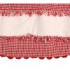 imageHGTV Home Collection RIC Rac Lace Border Tree Skirt Red and White 48in