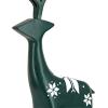 imageNational Tree Company HGTV Home Collection Swiss Chic Deer Decor Deep Green 15in