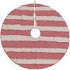 imageHGTV Home Collection RIC Rac Lace Border Tree Skirt Red and White 48in