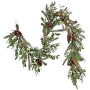 imageNational Tree Company HGTHY6330030SB Decorative Artificial Swag Green