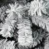 imageNational Tree Company First Traditions Acacia Flocked Tree Christmas Tree 45 ft4ft 5in