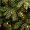 imageNational Tree Company Prelit Artificial Christmas Tree  Includes Prestrung White Lights and Stand  Prescott Pencil Slim  75 ft7ft 6in