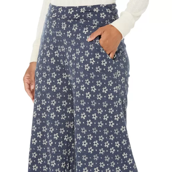 ToadampCo Chaka Wide Leg Pant  WomensTrue Navy Dot Floral Print