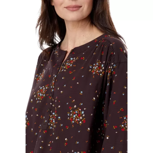 ToadampCo Manzana LongSleeve Peasant TopCarob Floral Print