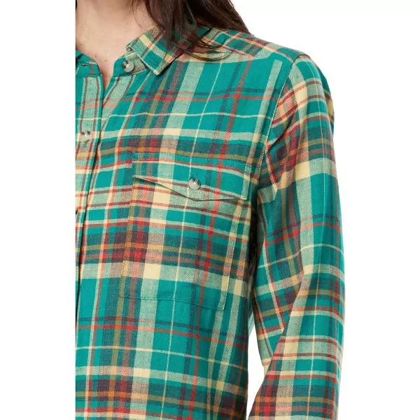 ToadampCo ReForm Flannel LS Shirt  WomensCyan