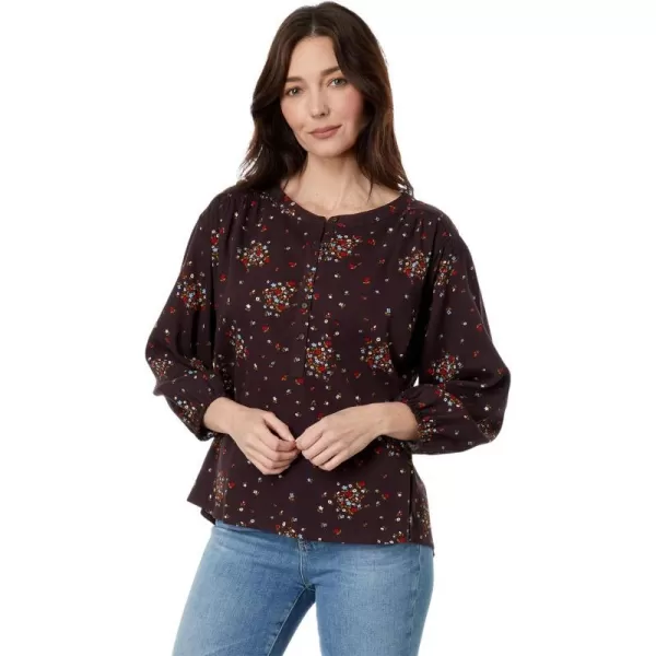 ToadampCo Manzana LongSleeve Peasant TopCarob Floral Print