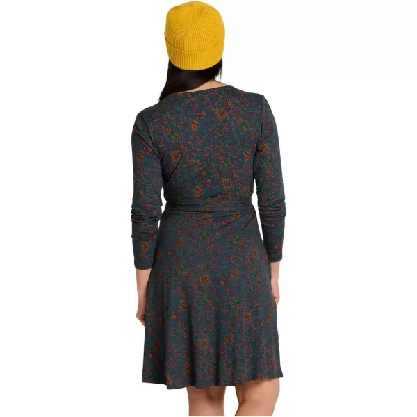 ToadampCo Cue Wrap LS Dress  WomensTrue Navy Paisley Print