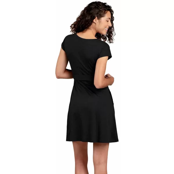 ToadampCo Cue Wrap ShortSleeve Dress  WomensBlack