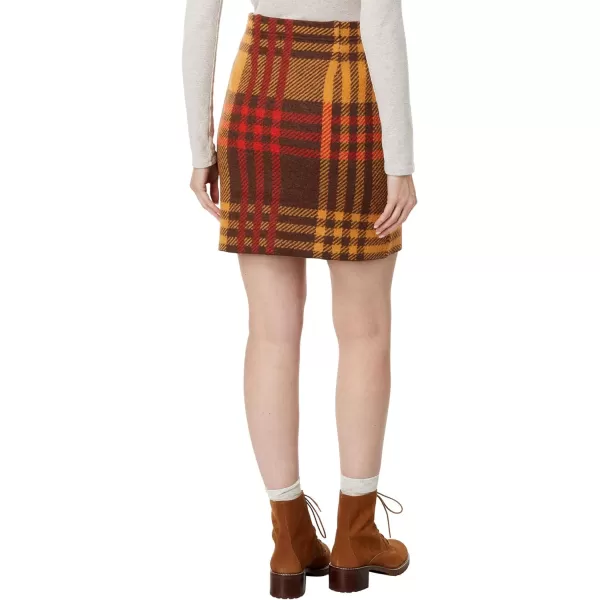 ToadampCo Merino Heartfelt Sweater SkirtDark Roast Plaid