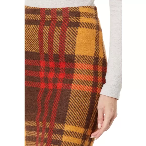 ToadampCo Merino Heartfelt Sweater SkirtDark Roast Plaid