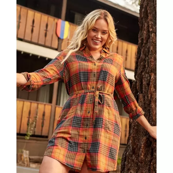 ToadampCo ReForm Flannel Shirtdress  WomensCedar Ombre