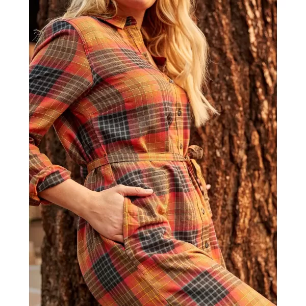 ToadampCo ReForm Flannel Shirtdress  WomensCedar Ombre