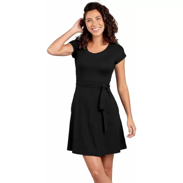 ToadampCo Cue Wrap ShortSleeve Dress  WomensBlack