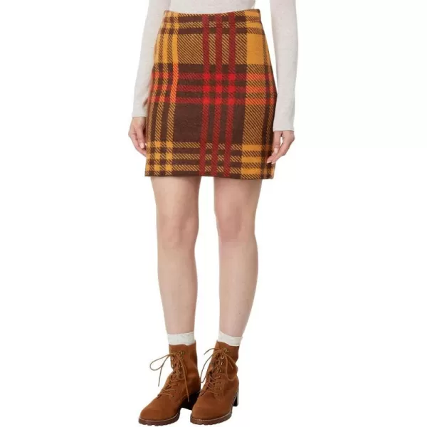 ToadampCo Merino Heartfelt Sweater SkirtDark Roast Plaid