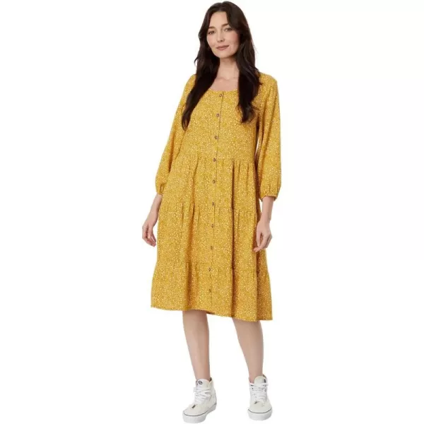 ToadampCo Womens Manzana Tiered LS DressPike Ditsy Print