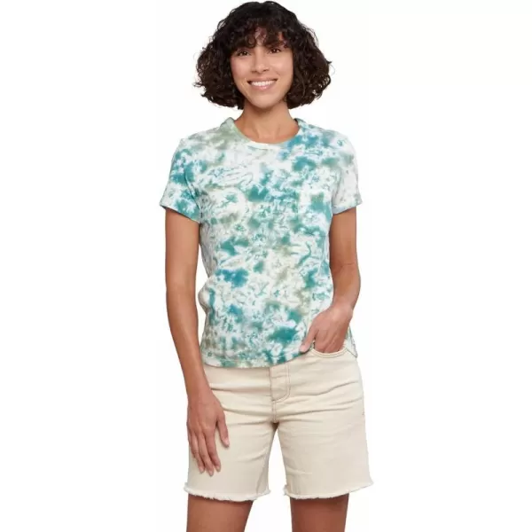 ToadampCo Womens Primo ShortSleeve CrewSilver Pine Tie Dye