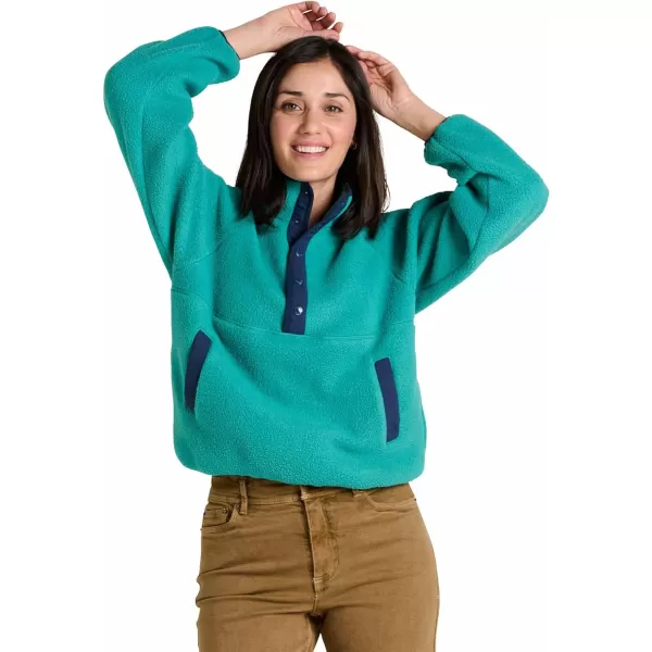 ToadampCo Womens Campo Fleece PulloverCyan