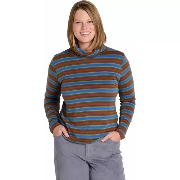 ToadampCo Maisey LongSleeve TNeckCornflower Stripe