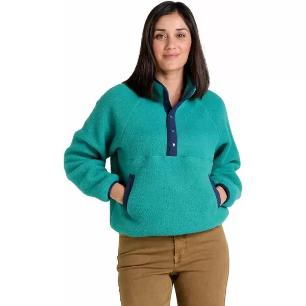 ToadampCo Womens Campo Fleece PulloverCyan