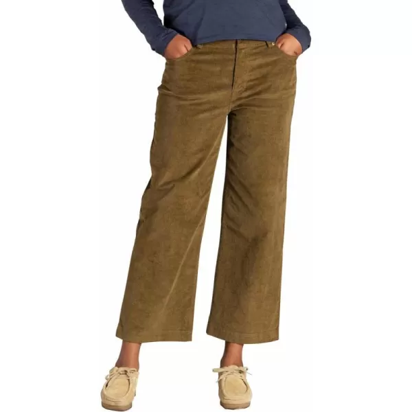 ToadampCo Womens Karuna Cord Wide Leg PantFir