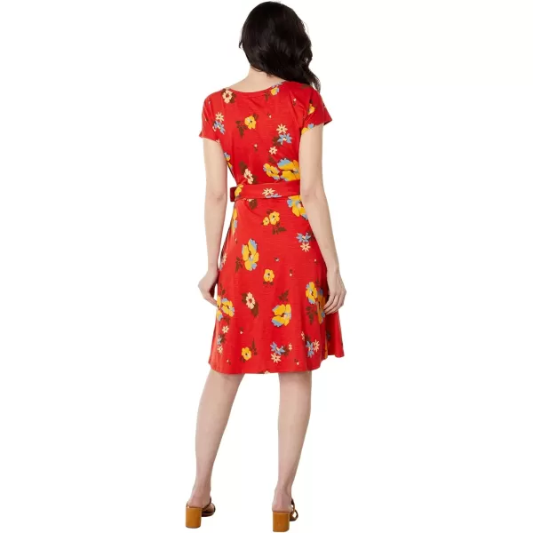 ToadampampCo Cue Wrap ShortSleeve Dress  WomensWinterberry Floral Print