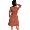 imageToadampampCo Cue Wrap LS Dress  WomensCinnamon Seedpod Print