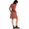 imageToadampampCo Cue Wrap LS Dress  WomensCinnamon Seedpod Print