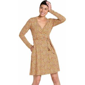 imageToadampampCo Cue Wrap LS Dress  WomensBarley Ditsy Print