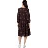 imageToadampampCo Manzana Tiered Long Sleeve DressCarob Floral Print