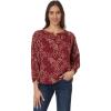 imageToadampampCo Manzana Long Sleeve Peasant TopBerry Floral Print
