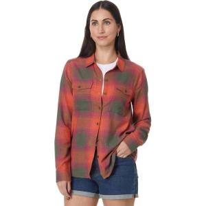 imageToadampampCo ReForm Flannel LS Shirt  WomensBurnt Ochre Windowpane