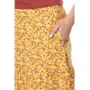 imageToadampampCo Marigold Tiered Midi SkirtGold Ditsy Print
