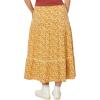 imageToadampampCo Marigold Tiered Midi SkirtGold Ditsy Print