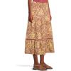 imageToadampampCo Marigold Tiered Midi SkirtPurple Agate Garden Print