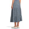 imageToadampampCo Marigold Tiered Midi SkirtTrue Navy Tonal Print