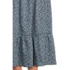 imageToadampampCo Marigold Tiered Midi SkirtTrue Navy Tonal Print