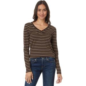imageToadampampCo Rose Long Sleeve TeeCarob Stripe
