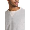 imageToadampampCo Framer II LS Crew  MensHeather Grey Stripe