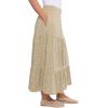 image:imageToadampCo Marigold Tiered Midi SkirtGold Print