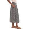 image:imageToadampCo Womens Chaka Midi SkirtSalt Ditsy Print