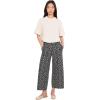 image:imageToadampCo Womens Chaka Wide Leg Crop PantsBlack and Salt Print