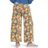 image:imageToadampCo Womens Chaka Wide Leg Crop PantsStraw 70s Floral Print