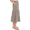 image:imageToadampCo Womens Sunkissed Tiered Midi SkirtAlmond Pattern Texture