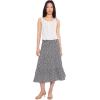 image:imageToadampCo Womens Sunkissed Tiered Midi SkirtBlack and Salt Print