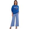 image:imageToadampCo Womens Taj Hemp Wide Leg PantsBlue Jay Railroad Stripe
